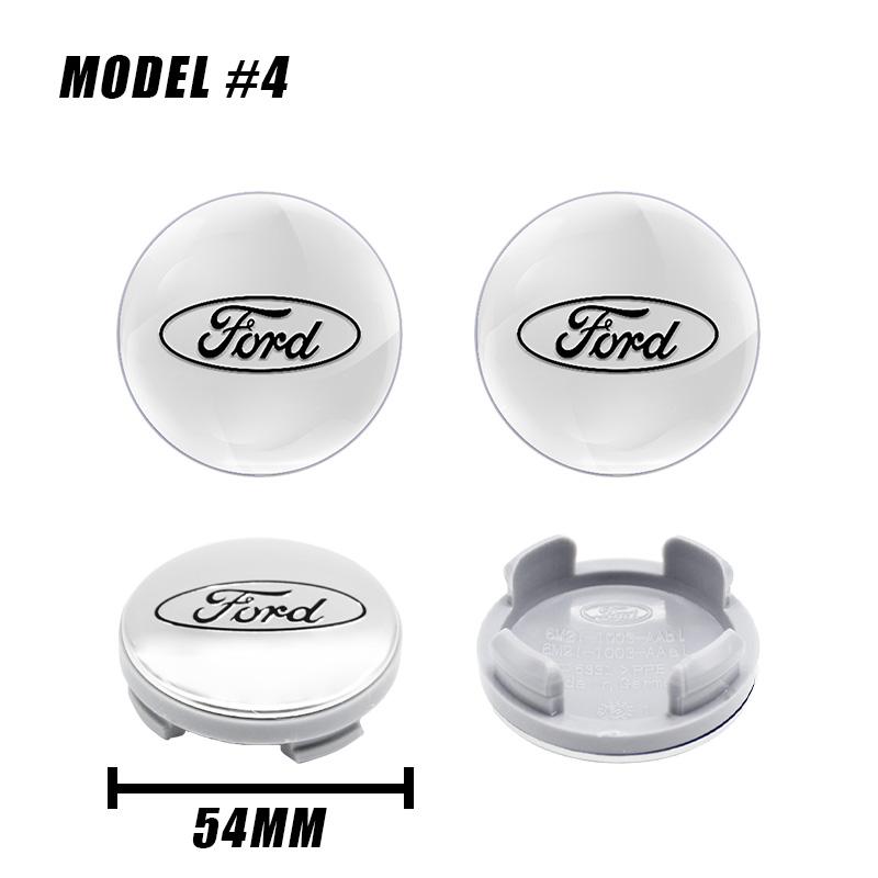 54mm 4pcs Car Wheel Center Hub Metal Emblem Cap Cover for Ford Focus 2 Mk3 F150 Mondeo C-Max Fusion Ranger Escort Explorer Kuga