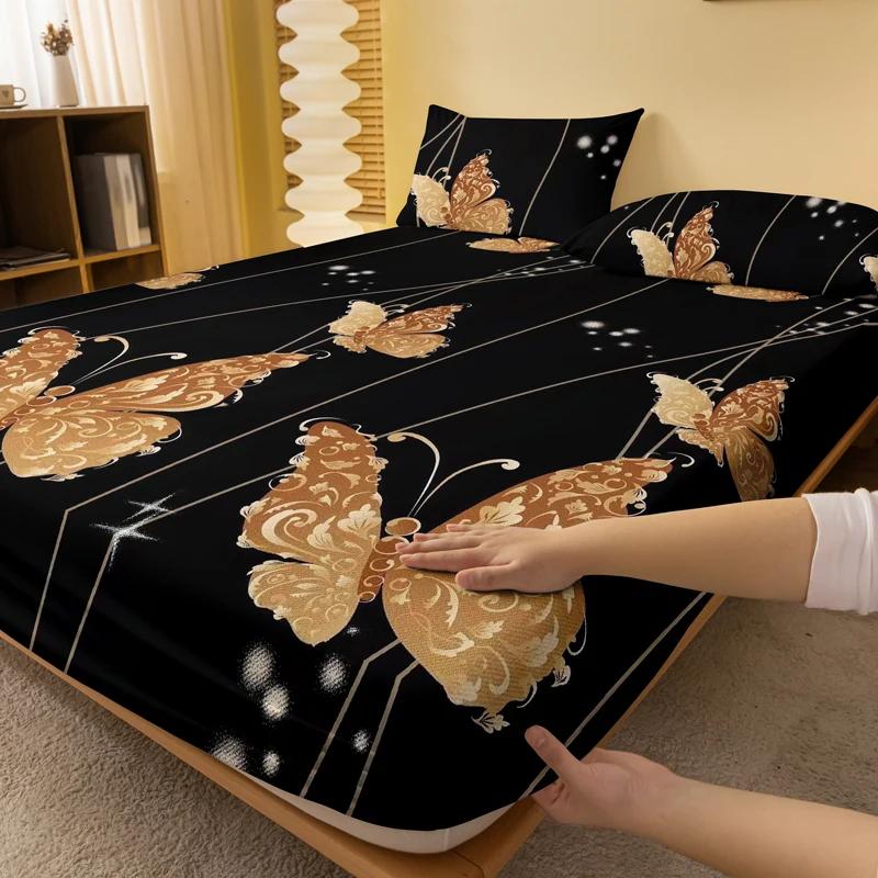 1 Piece Of Kingdee Opera Pattern Frosted Bedsheet, Bedroom Printed Bedspread, Bedding (Excluding Pillowcases)