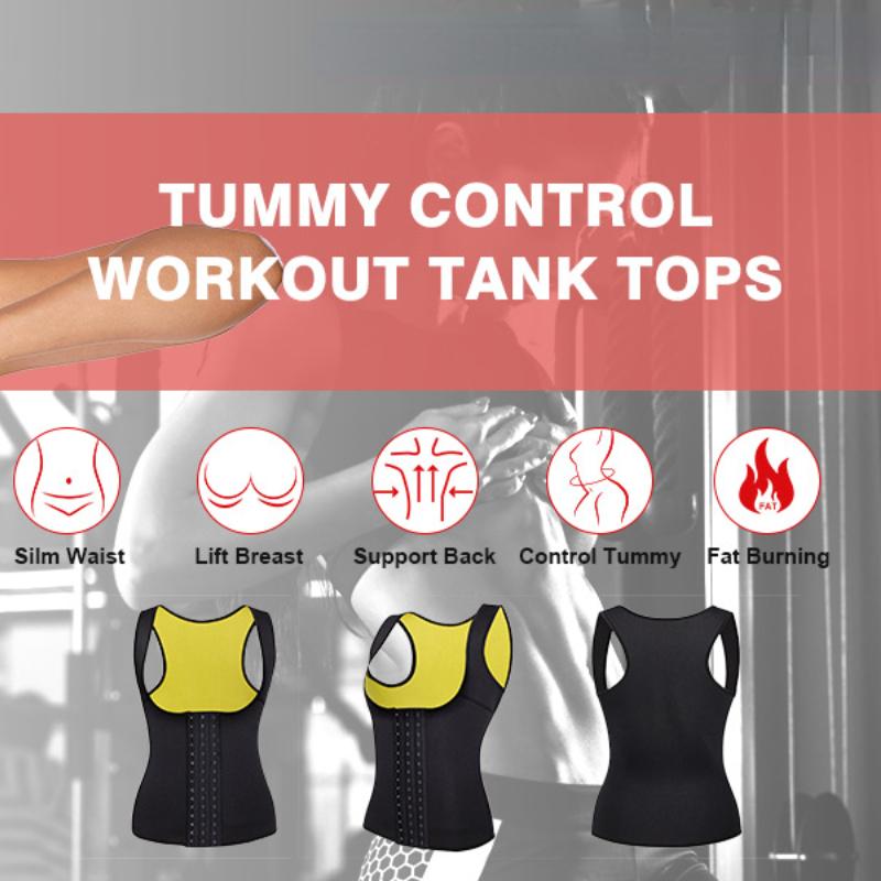 Тренировочный корсет для пота на талии, жилет для женщин, топ для тренировок, сауны, спортивный пояс, рубашка для упражнений, корректирующее белье для контроля живота, майка для похудения, формирователь тела