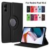 360 Rotating Redmi Pad Case 2022 10.61 Inch Leather Stand Magnetic Protective Cover for Xiaomi Redmi Pad 10.61" Funda+Film+Pen