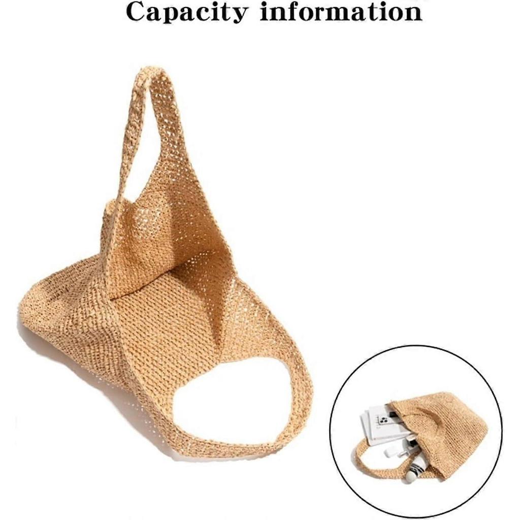 Large Straw Beach Bag for Women 2025 Summer Woven Tote with Long Shoulder Strap and Large Capacity