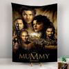 A collage of character portraits set against an ancient Egyptian backdrop. Patterned tapestry for bedroom and living room home decor