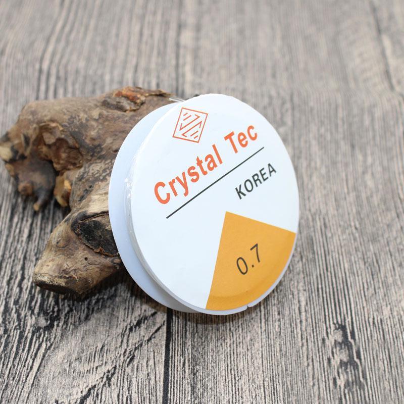 Creative Clear Stretch DIY For Bracelets Necklace Jewelry Accessories Crystal Thread Elastic Thread 0.5-1mm Hot Sale Round 1 Roll Beads String