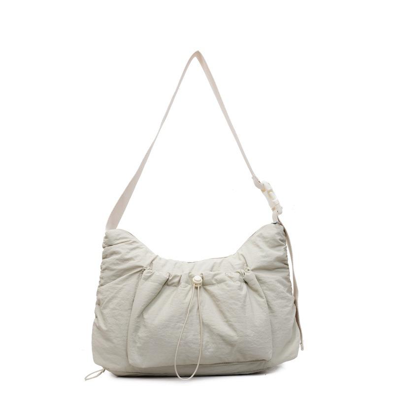 Летняя новая сумка через плечо с плиссировкой, большая вместимость, сумка-мессенджер, универсальная для поездок на работу, на учебу, повседневная сумка-тоут