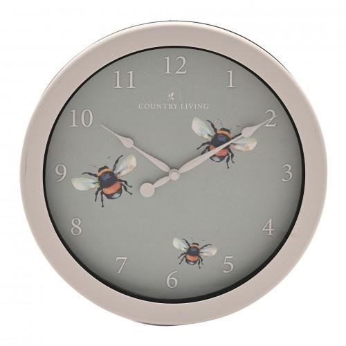 Country Living Outdoor Clock - Bee 26.5 Cm