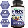 Men'S Multivitamin Dietary Supplement, With Biotin, Folic Acid, 120 Capsules Per Bottle