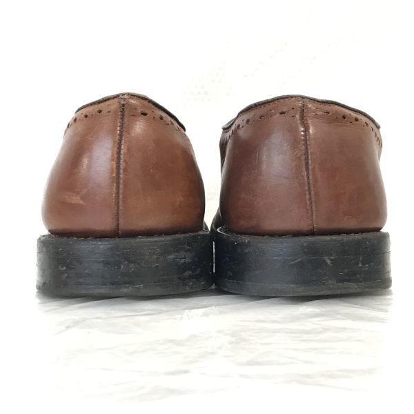 90-е? Винтажные туфли Allen Edmonds Hastings Wholecut, сделанные в США, 8D / 25.5-26.0см / Коричневые классические туфли(ИСПОЛЬЗОВАЛ)