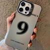 Новый чехол для мобильного телефона Apple 16promax iPhone14/15 простой цифровой 13/12Pro матовый цветной серебристый xsm