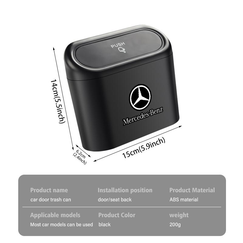 GLC GLB Car Interior Storage Case Trash Bin Can Dustbin Accessories For Mercedes Benz W202 W212 W126 W140 W168 W177 CLS GLE GLC