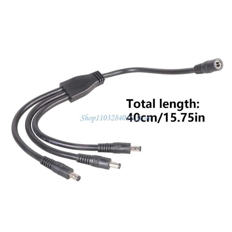 R6FF High Current DC5521 Power Distribution Cable 1 Input 3 Output Connectors For LED Lights And Fan