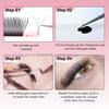 Free Shipping W Eyelash Extension 3D Volume Premade Fan 0.07mm C/D Mix 8-15mm Matte Black Lash Extension for Professional