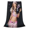 Flannel Throw Blanket Singer Emilia Mernes Cover Emilia Mp3 Warm Plush Blankets Soft Bedding for Bed Livingroom Home Travel Sofa