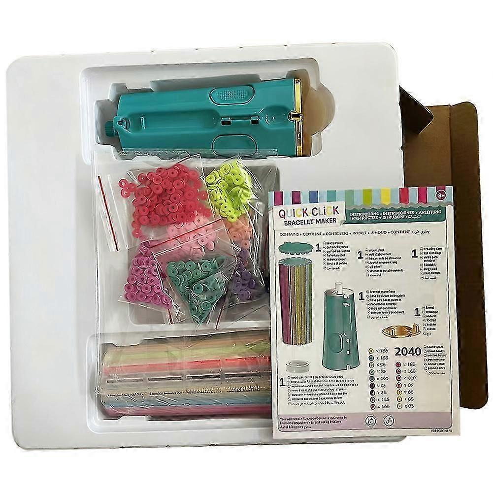 Quick Click Bracelet Maker Kit for Girls, DIY 2047Pcs Jewelry Maker Bracelet Machine for Kids & Teens