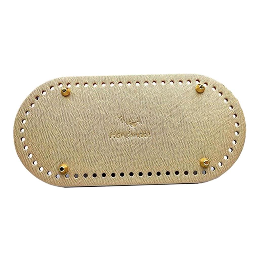 Вязание крючком из искусственной кожи, овальная длинная сумка, формирователь дна, подушка для сумочки, подушка для кошелька, принадлежности для рукоделия