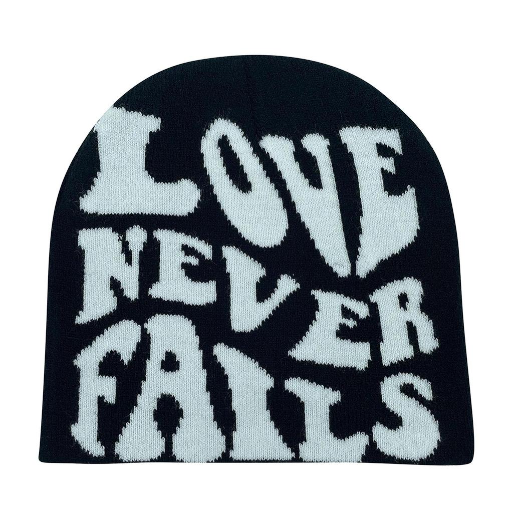 Вязаная шапка с надписью LOVE, мужская и женская шапка в стиле хип-хоп, модная теплая шапка
