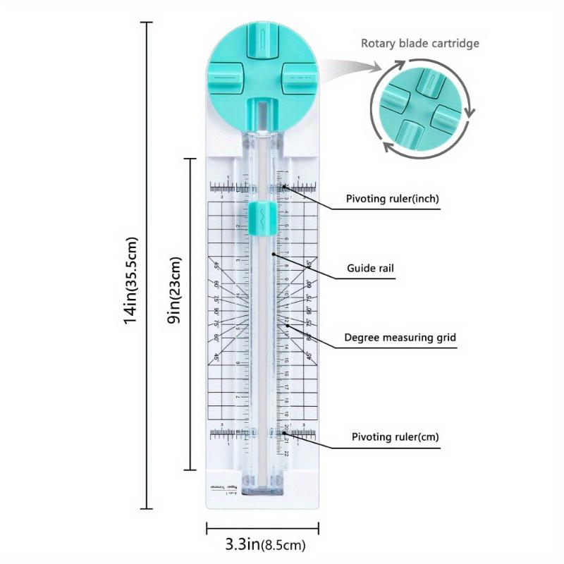 Многофункциональный резак для бумаги, биговальная машина, вращающийся на 360 градусов резак для бумаги 4 в 1 для ручной резки карточек, художественные инструменты