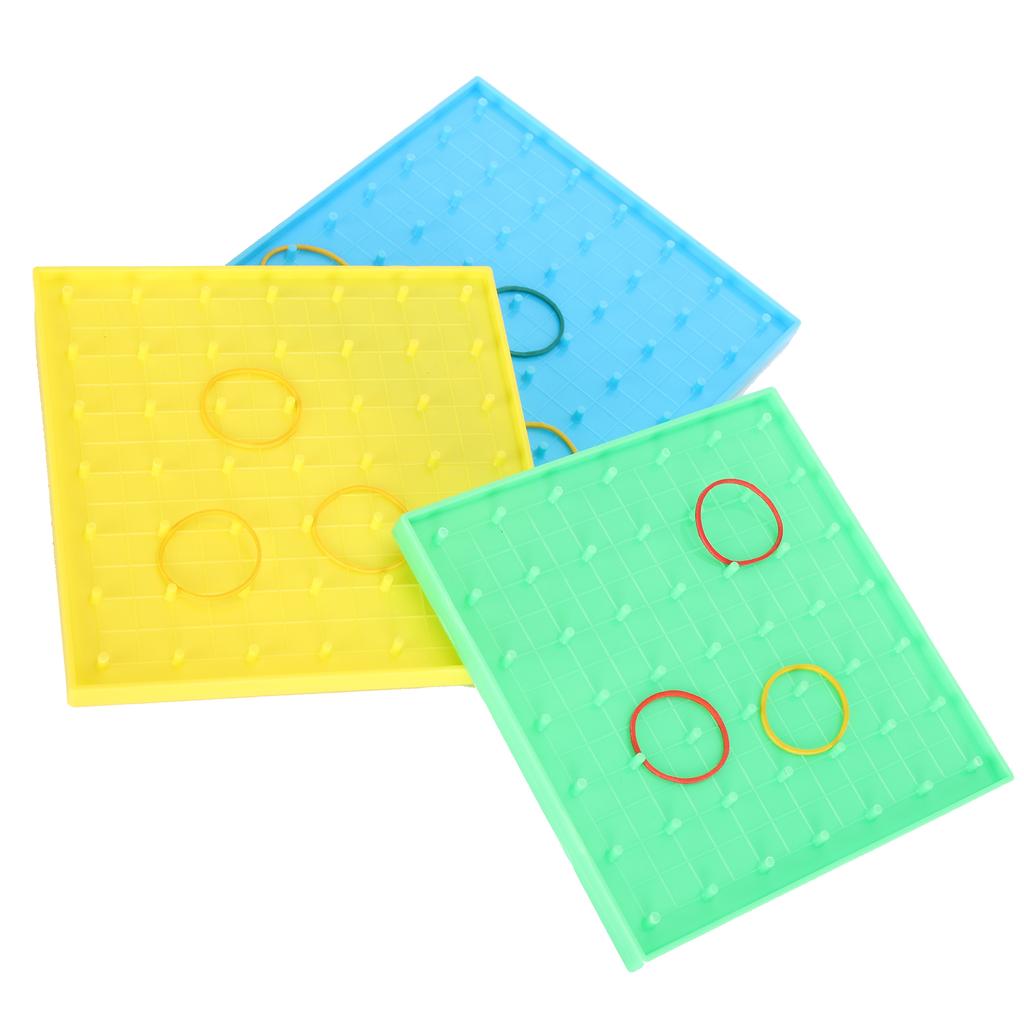 3 шт. Игрушечная доска с гвоздями, цветная доска с резинкой, детские ранние развивающие головоломки