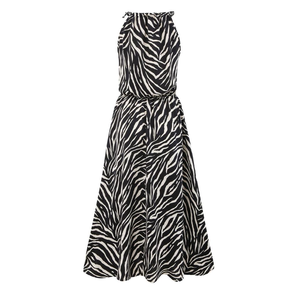 Летнее платье Женское длинное платье бохо для пляжа Элегантное платье макси Летнее платье-туника без рукавов