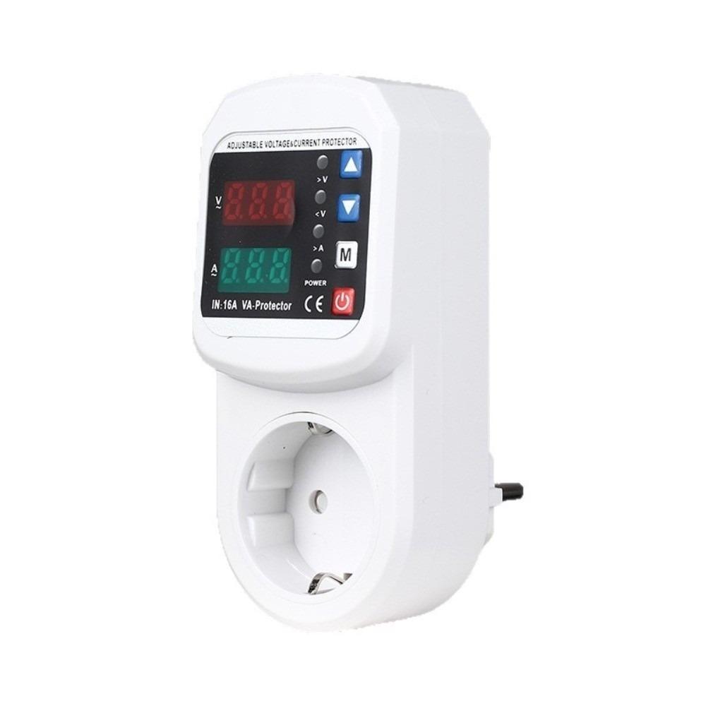 Adjustable Current Protector Socket 16A Surge Protection Socket Voltage Protector Socket Home Use
