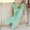Kids Car Safety Belt Pillow With Neck Support Shoulder Pad Plush Cartoon Design Back Seat Sleeping Comfort
