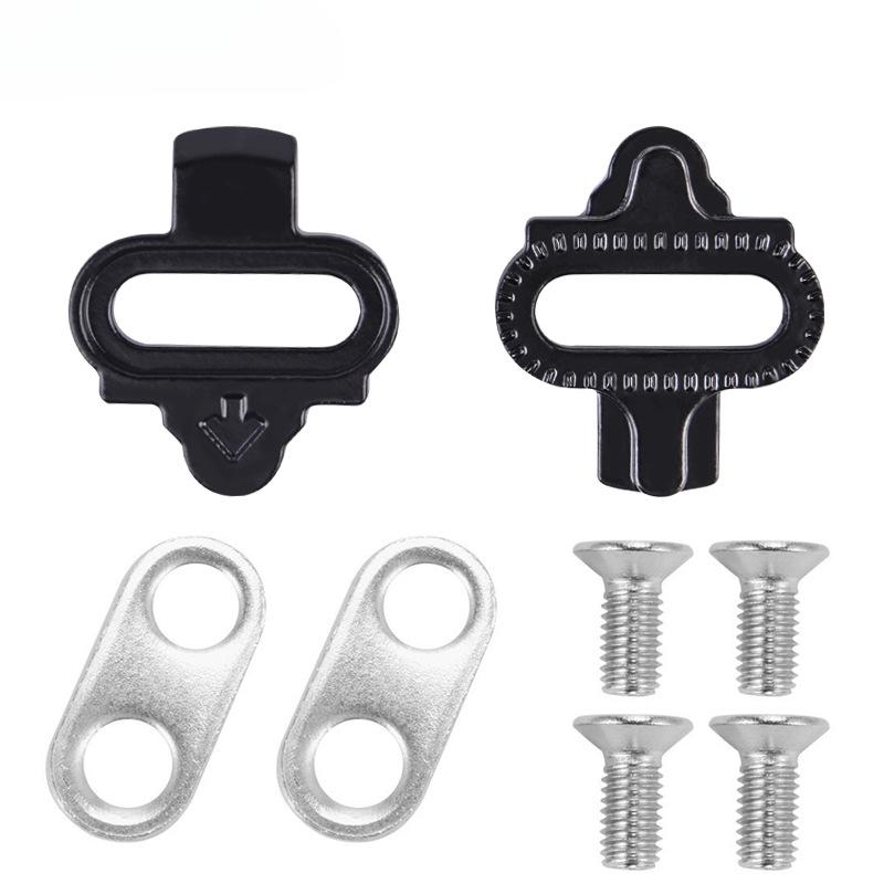 Mountain Bike Pedal Shoes Adapter Cleats Bike Shoes Pedals Cleats Set Bike Shoes Cleats Locking Plate Accessory