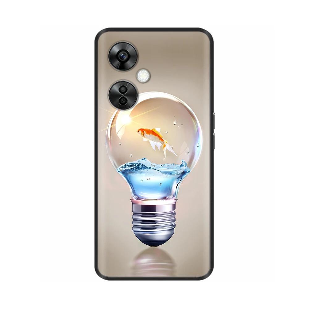 Чехол для OnePlus Nord CE 3 Lite 5G Цветок Силиконовый Мягкая Задняя Крышка Для Oneplus Nord CE3 5G NordN30 Чехол для Телефона Защитный Чехол