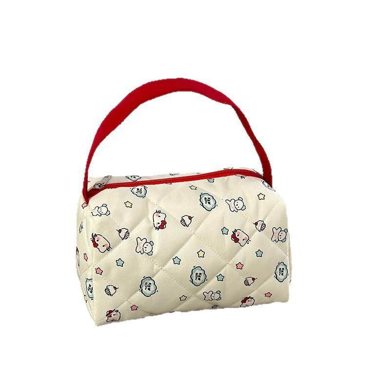 Портативная косметичка, органайзер для косметики с ручкой, милая сумочка, модная косметичка, дорожная сумка для хранения макияжа, на молнии