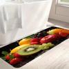 Luxury Flannel Fruit  Kitchen Mat Soft Thickened Kitchen Floor Mat Waterproof Non-slip Oil-proof Floor Mat Runner Rug