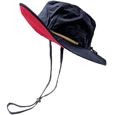 Базовая шляпа Quench Teflon Safari Sun UPF Rain Large Navy, Водоотталкивающая, Стирающаяся, Защита, 50+, Шляпа, Размер, (Красная подкладка)