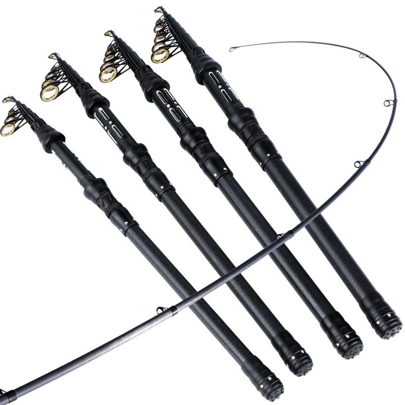 Удочка 24 тонны, легкая телескопическая удочка из углеродного волокна с направляющими кольцами из нержавеющей стали