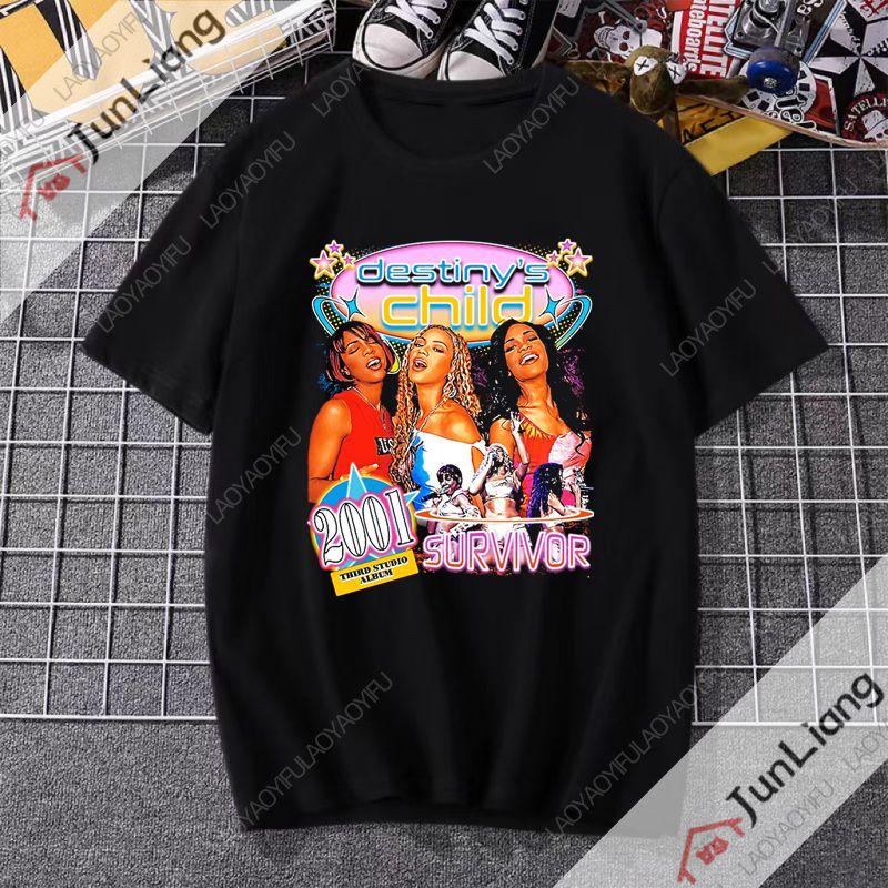 Destinys Child TShirt graphics clothes summer tops shirts for men Fashionable casual relaxed streetwear for both men and women