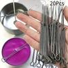 20pcs Candle Wick Holders Candle Wick Fixer Cotton Wick Fixed Iron Clip Stabiliser DIY Candles Making Device Tool Accessories