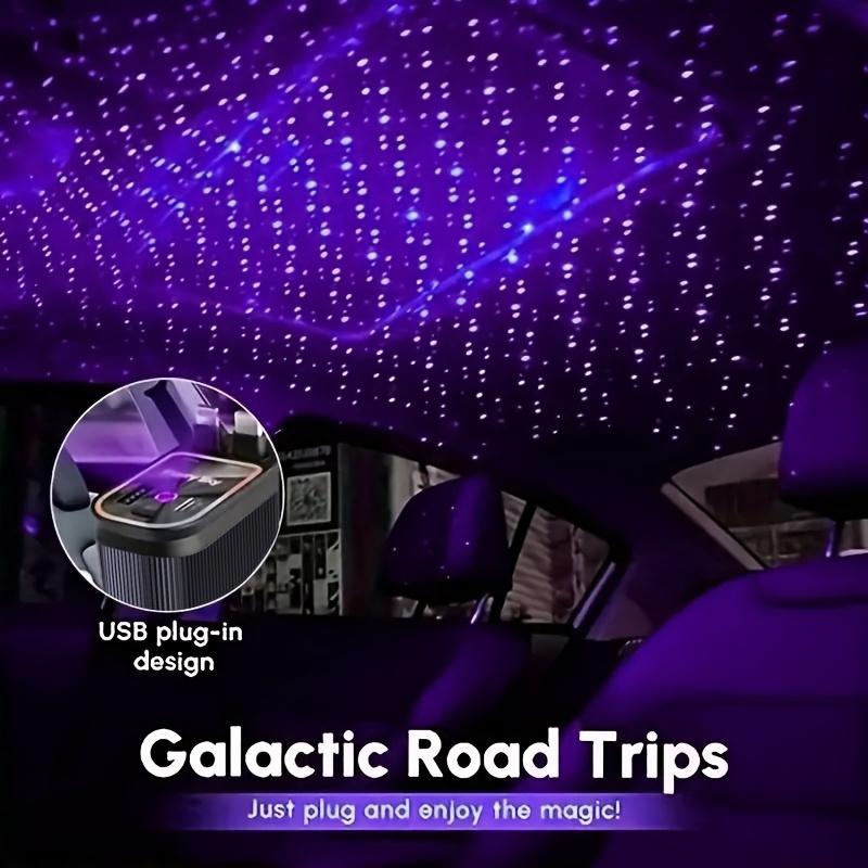 Starry Sky Top быстрое автомобильное зарядное устройство(черный) - Фиолетовый свет, выдвижное зарядное устройство 4-в-1, двойное выдвижное автомобильное зарядное устройство длиной 80 см/31 дюйм