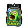 Рюкзак My Singing Monsters Игровой Мультяшный Принт Большая Вместимость Детский Сад Начальная Школа Мальчики и Девочки Новый Рюкзак