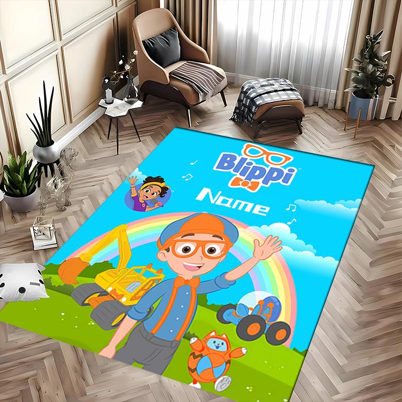 Custom personalization Blippi Area Rug - Perfect For Kitchen, Bathroom,Laundry Room Decor Large Size Available,Gift All Seasons