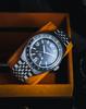 Fluss GMT Automatic 15 ATM Water Sapphire Gray [SPINNAKER] Watch, Self-winding, Resistant, Crystal, Dial, SP-5120-11, Men's [Used]