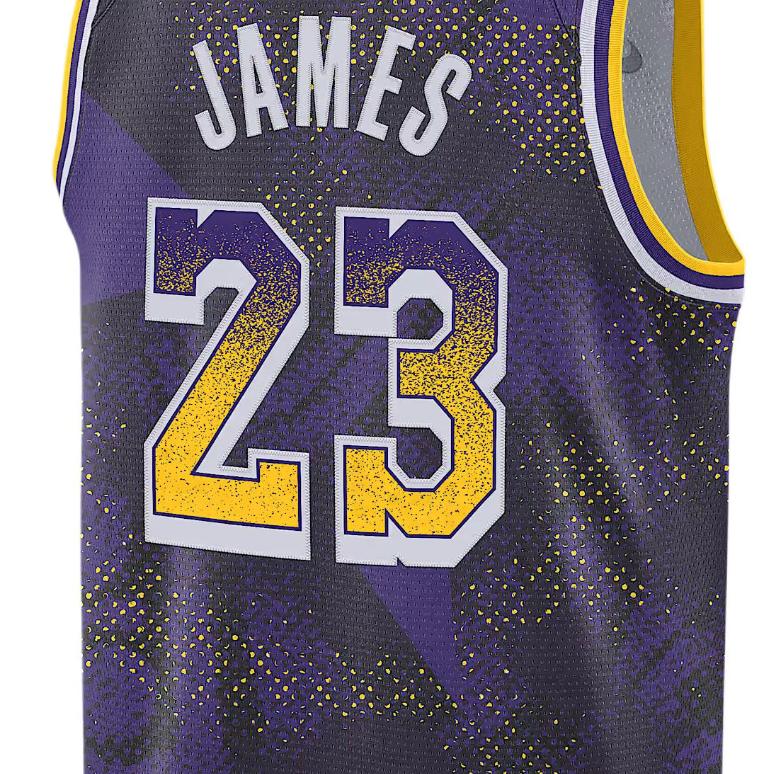 Nike Мужская майка NBA ЛеБрон Джеймс Лейкерс 2025/26 Серия Select Swingman Фиолетовая HJ4066-504