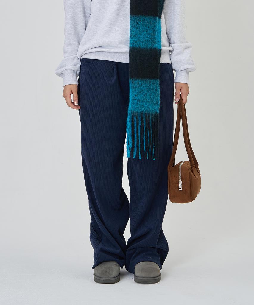 THE-ABON Corduroy Elastic Long Pants Butter