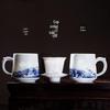 Керамическая чайная чашка Jingdezhen с ситечком и крышкой