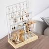 Стойка для украшений большой вместимости, многоярусная, устойчивое основание, серьги, кольца, ожерелья, браслеты