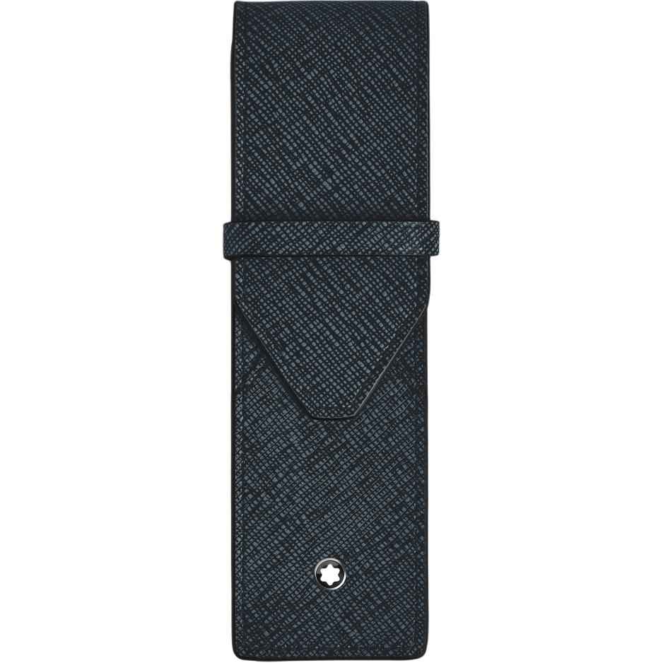 Montblanc Серия Artisan Шестиугольная Белая Звезда Дизайн Кожаная Дорожная Сумка для Хранения Унисекс сумки Темно-Синий MB220354