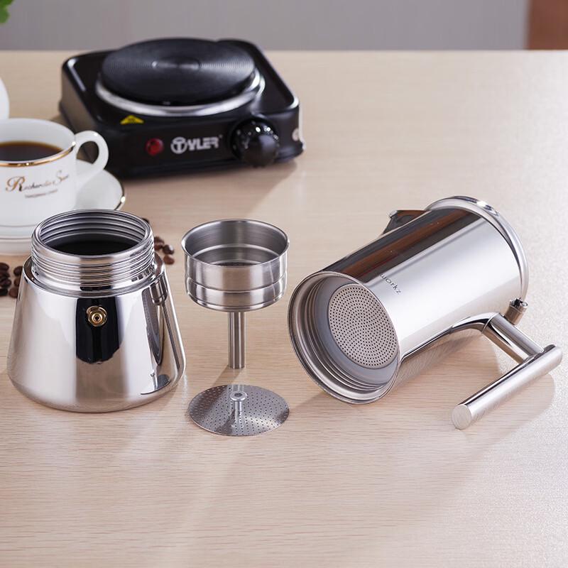 Italian Stainless Steel Moka Pot