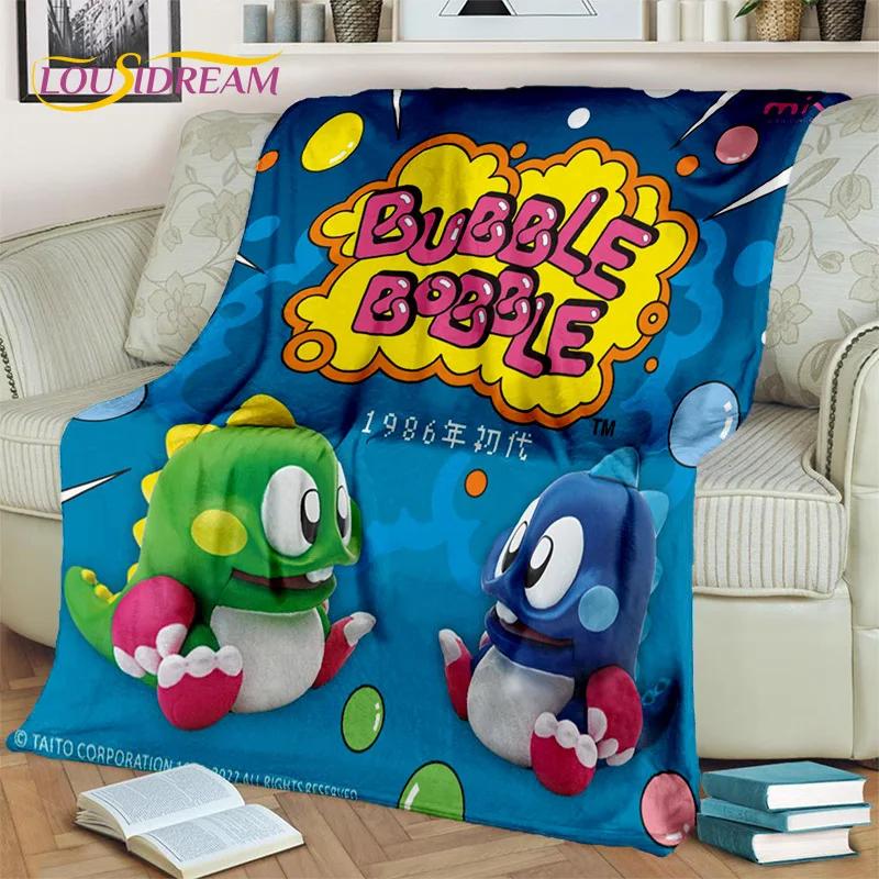 Мультфильм Bubble Bobble Game Gamer 3D одеяло, мягкое одеяло для дома, спальни, кровати, дивана, пикника, путешествия, офиса, одеяло, детское одеяло