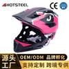 Kids Full Face Helmet Balance Bike Scooter Cycling Skateboarding Removable Chin Guard Lightweight EPS Safety Gear