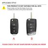 SBNI3 For Skoda Octavia A5 A7 Fabia Superb Kodiaq Karoq Keychain Accessories Car Flip Remote Key Fob Case Cover Protector Holder Shell