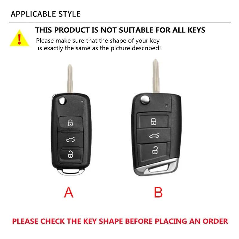 SBNI3 For Skoda Octavia A5 A7 Fabia Superb Kodiaq Karoq Keychain Accessories Car Flip Remote Key Fob Case Cover Protector Holder Shell