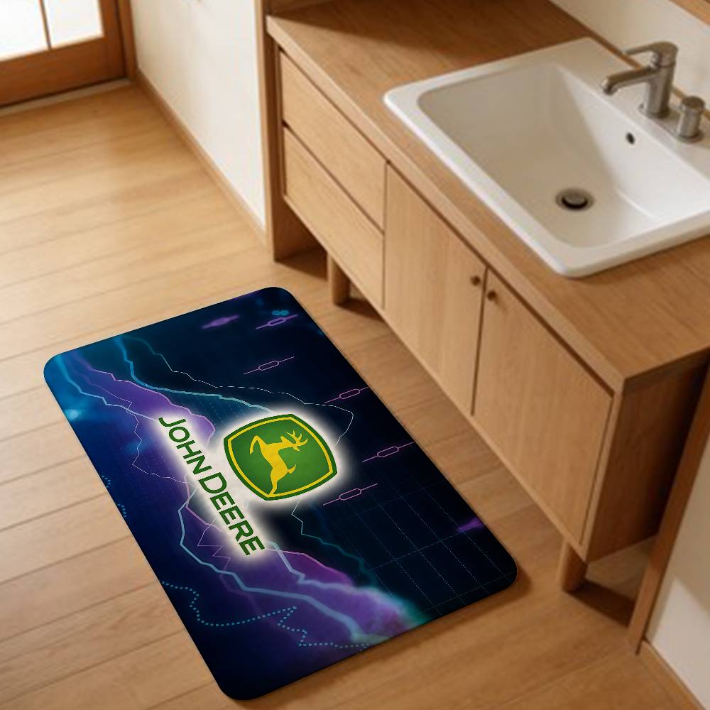 Classic Logo J-John D-Deere Kitchen Mat Kids Room Bedroom Decoration Balcony Anti-Slip Doormat Living Room Alfombra
