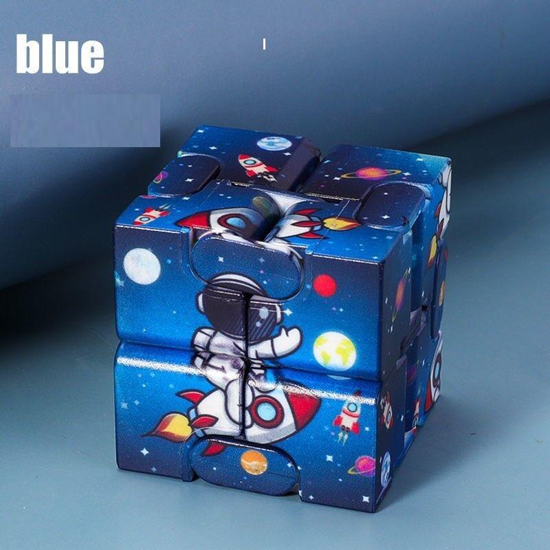 Infinite Flip Magic Cube Starry Sky Puzzle Toy Four Corner Maze Toy for Children and Adults, Stress Relieving and Relaxing