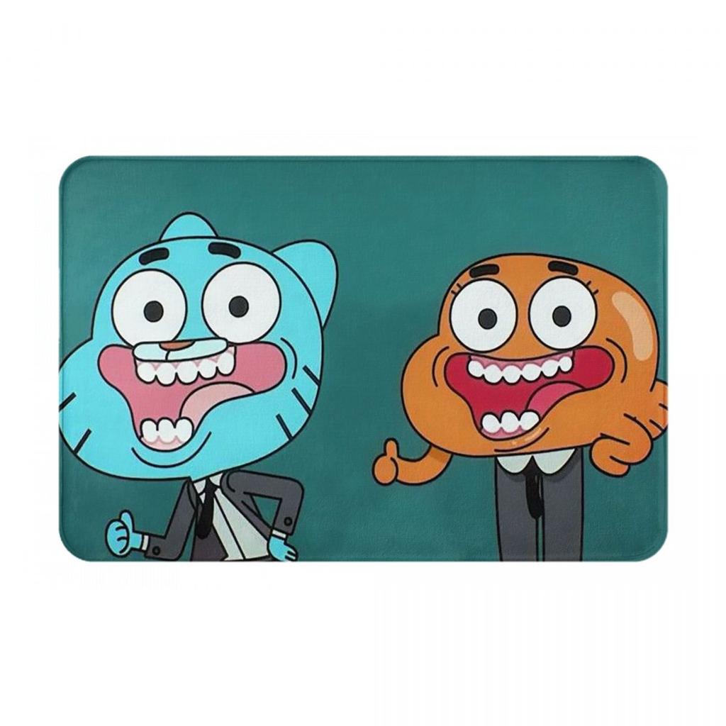 The Amazing World Gumball Cartoon Non-slip Doormat Floor Mat Dust-proo Carpet Rug for Kitchen Entrance Home Balcony Footpad Mats
