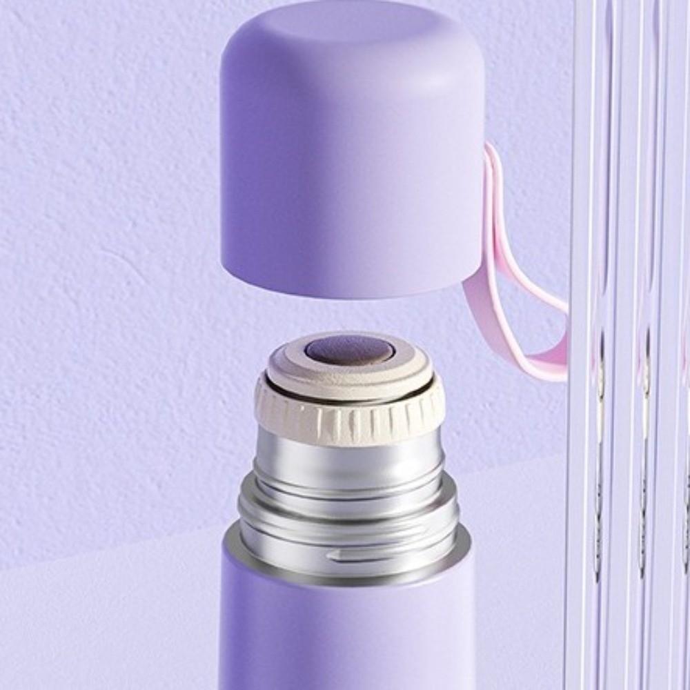 Creative Gradient Design Thermos Cup Leak-Proof High Appearance Insulated Cup Stainless Steel Double Lid Cup Daily Use